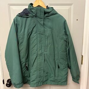 LL Bean 2-in-1 Women's Medium M Hooded Jacket Coat Thermolite OUW48 / 2 Jackets